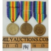 Image 2 : LOT OF 3 - WWI VICTORY MEDALS - ERASED