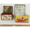 Image 4 : LOT OF 2 - 1948 JOE PALOOKA & 1980 POPEYE TIN LUNCH BOXES