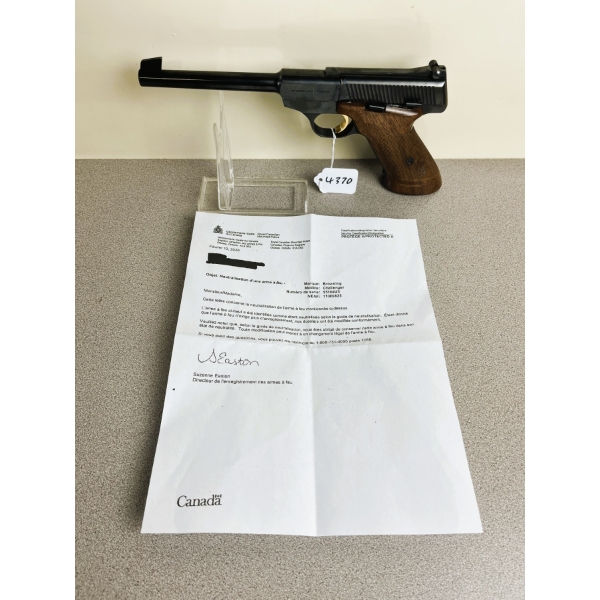 BROWNING MODEL CHALLENGER IN .22 LR - DEACTIVATED, NO PAL REQUIRED 