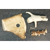 Image 10 : FISHERMAN & ARCTIC CHAR - SIGNED - ANTLER & WOOD
