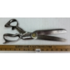 GERMAN/ENGLISH (?) STEEL / BRASS 15 IN TAILOR'S SHEARS