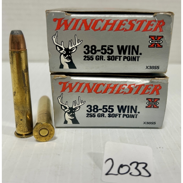 AMMO: 25X WINCHESTER .38-55 WIN - 255 GR SP