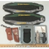 Image 1 : LOT OF 5 - NWTF PRO SERIES KNIFE & PLIER SET, CALDWELL MAX GRIP SLINGS & LEVYS LEATHER SHEATHS