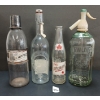 Image 1 : LOT OF 4 - ORANGE VOLCANIC, BROWN'S BEV & BRITVIC, ETC. - SELTZER & SODA BOTTLES