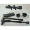 Image 2 : LOT OF 3 - AIRSOFT RIFLE MAG, BIPOD & SWISS ARMS 5X42E SCOPE