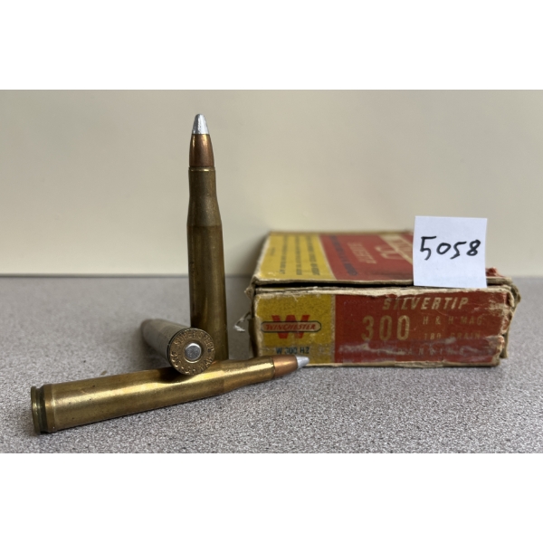 AMMO: 20X WINCHESTER .300 H&H - 180GR SILVERTIP