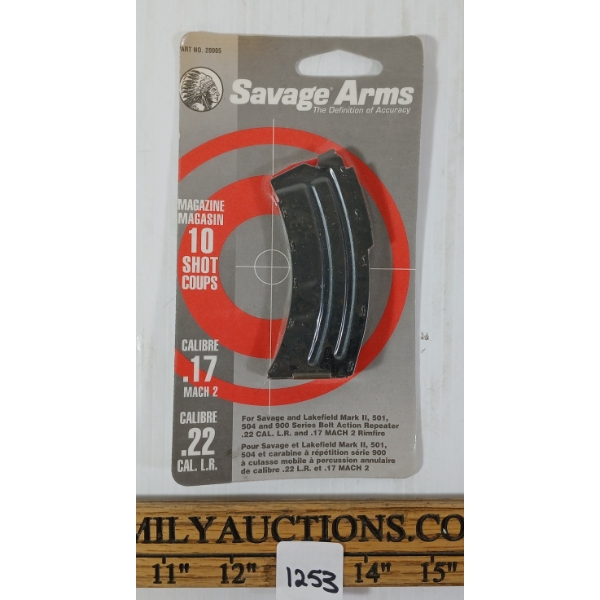 SAVAGE ARMS 10 RND .17 MACH 2 MAGAZINE - PAL REQ. - SEALED