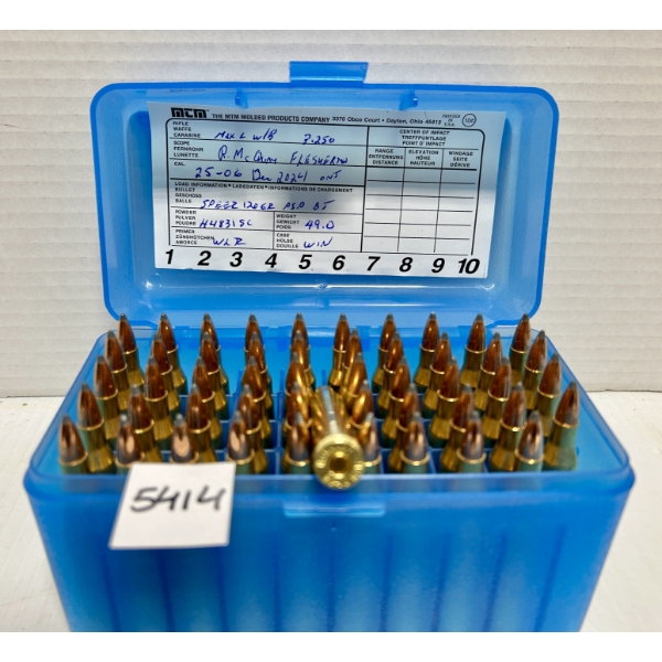 AMMO: 50X .24-06 REM 120GR. - RELOADS
