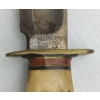Image 2 : LOT OF 3 - ANTLER HANDLE KNIVES W/ LEATHER SHEATHS