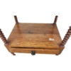 Image 3 : PINE SIDE TABLE W/ BARLEY TWIST LEGS