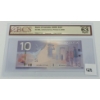 Image 2 : 2005 CDN $10 BANKNOTE - BCS GRADED - 4 DIGIT RADAR