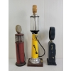 Image 2 : LOT OF 3 - FUEL PUMP  MOTIFFS & CLOCK - INCL CHEVRON & WHITE FLASH