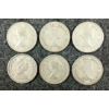 Image 2 : LOT OF 6 - 1955-1965 CDN 25 CENT COINS