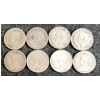 Image 2 : LOT OF 8 - 1920-1968 CDN 25 CENT COINS