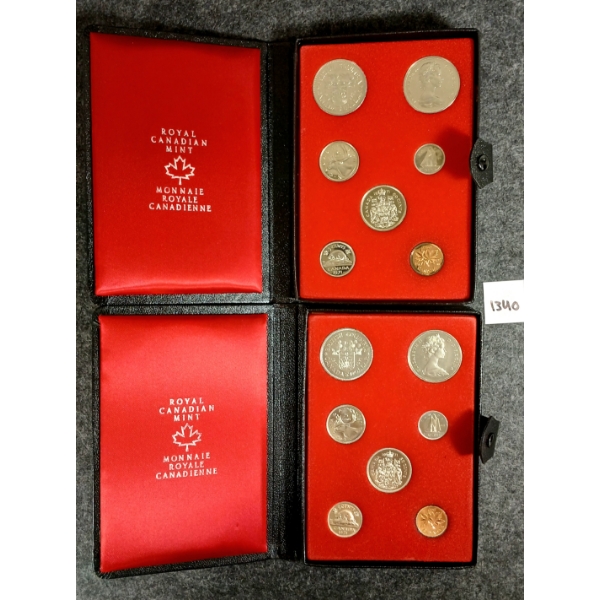 LOT OF 2 - 1971 CDN DENOMINATION SETS