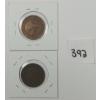Image 2 : LOT OF 2 - 1894 & '95 CDN VICTORIAN LARGE PENNIES