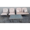 Image 1 : LOT OF 4 - PATIO SET - CAST ALUM