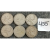 Image 1 : LOT OF 6 - 1948 CDN 25 CENT COINS