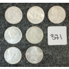 Image 2 : LOT OF 7 - 1967 CDN 25 CENT COINS 