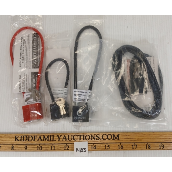 LOT OF 4 - GUN LOCKS - INCL GIRSAN