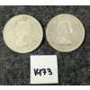 Image 2 : LOT OF 2 - 1959 CDN SILVER DOLLARS - VOYAGEUR 