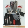 Image 1 : JOB LOT - FIREARM CLEANING KITS, BASS PRO CAMPING KNIVES, RUBBER BUTT STOCK COVER, ETC