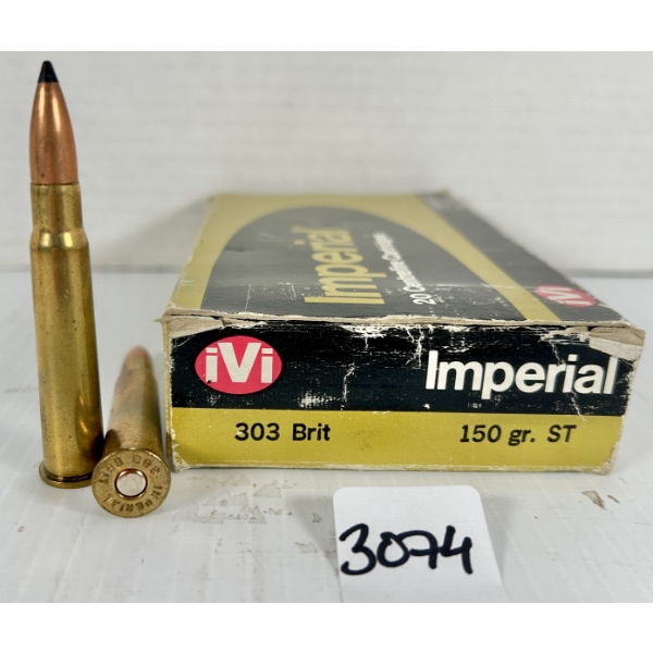 AMMO: 20X IVI .303 BRIT - 150 GR POLY TIP