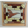 Image 2 : ABSTRACT RED & YELLOW STAINED GLASS HANGING