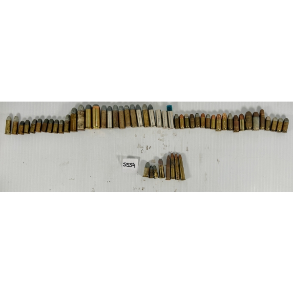 AMMO: 55X COMMON & RARE HANDGUN & RIFLE CARTRIDGES