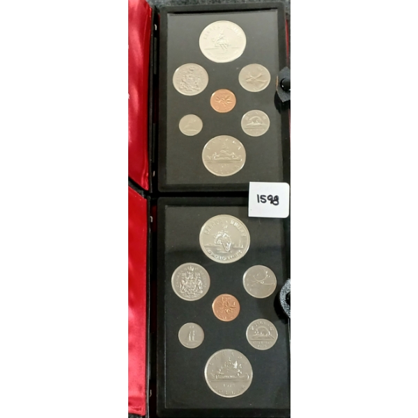 LOT OF 2 - 1975 RCM UNCIRCULATED DOUBLE DOLLAR PROOF SETS 