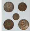 Image 3 : LOT OF 15 - 1873-1967 BRITISH LARGE FULL & HALF CENTS
