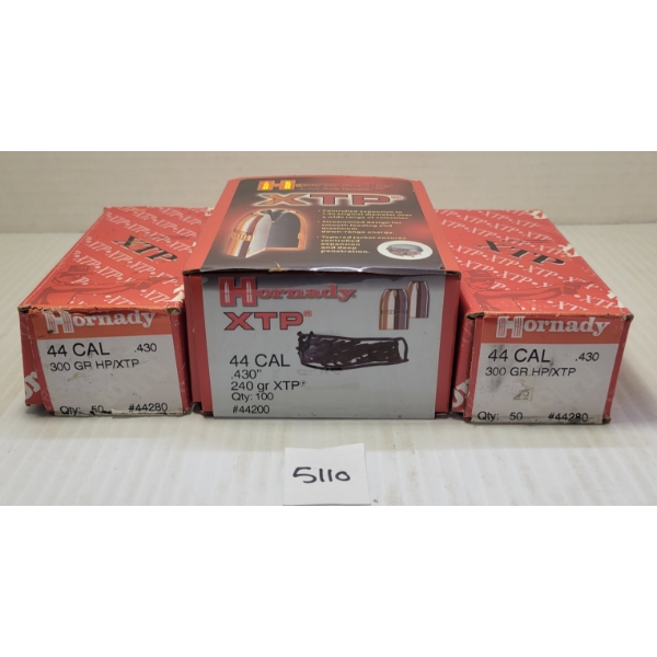 BULLETS: 200X HORNADY XTP .44 - 240GR - XTP