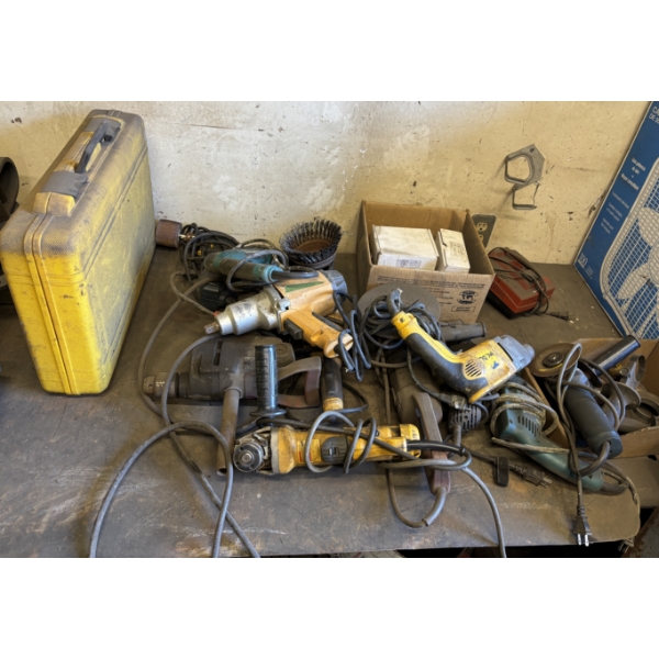 JOB LOT - CORDED HAND TOOLS - UNTESTED