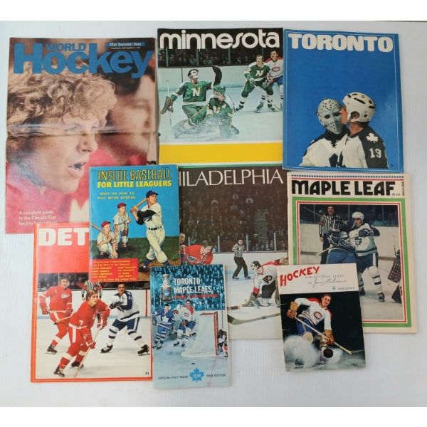 JOB LOT - VINTAGE SPORTS MAGAZINES, PAMPHLETS & PHOTOS