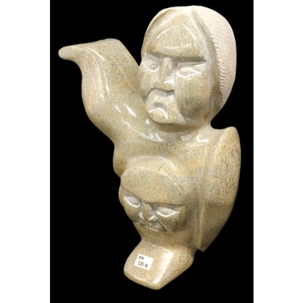 TWO-FACED PERSON - SIGNED - STONE 