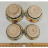 Image 4 : LOT OF 4 - CERAMIC BOWLS W/ FLORAL MOTIF 