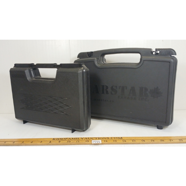 LOT OF 2 - HARD HANDGUN CASES - INCL MARSTAR CANADA