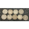 Image 2 : QTY OF CDN 5 CENT & 10 CENT PCS - INCL SILVER