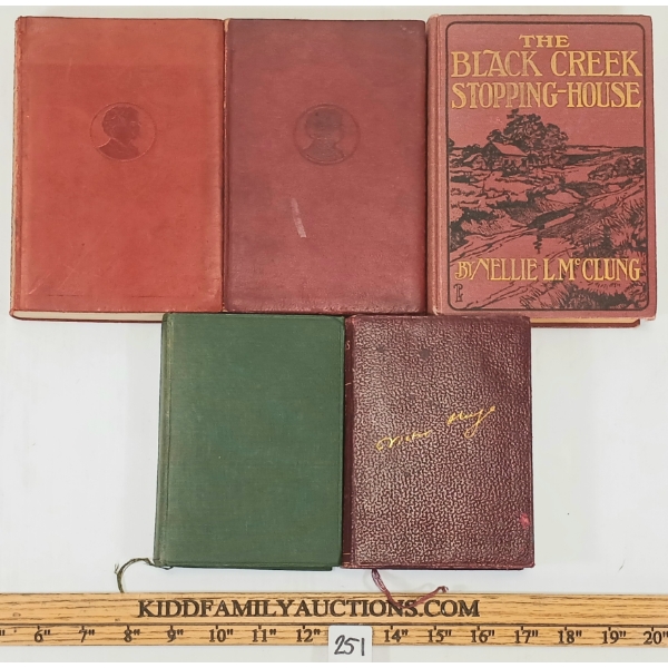 LOT OF 5 - MARK TWAIN, CHARLES DICKENS, VICTOR HUGO & NELLIE MCCLUNG BOOKS