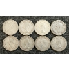 Image 2 : LOT OF 8 - 1941-1966 CDN 25 CENT COINS 