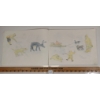 Image 5 : QTY OF COLOURED PENCIL DRAWINGS IN SKETCHBOOK BY MARGARET UYAUPERQ ANIKSAK OF ARVIAT