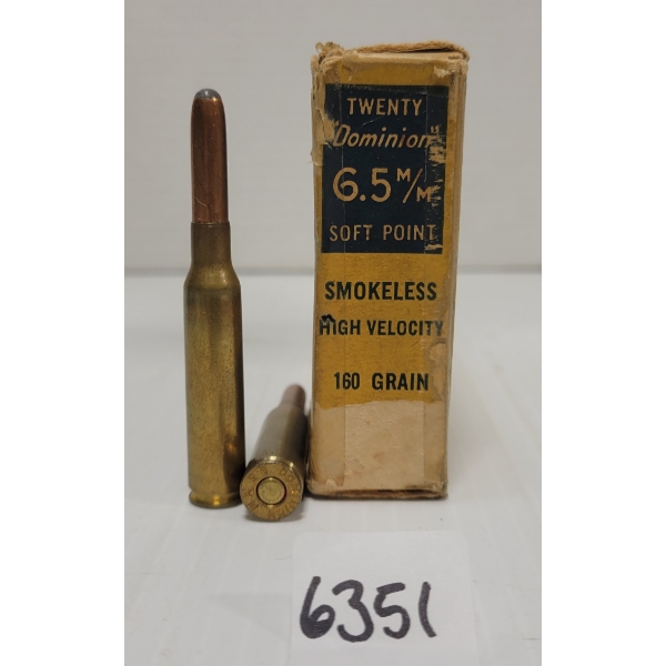 AMMO: 20X CIL 6.5MM - 160 GR. SP