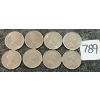 Image 2 : LOT OF 8 - 1968 CDN 25 CENT COINS