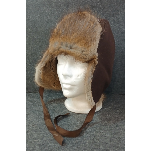 TRAPPER'S BEAVER FUR HAT - QUILT LINED