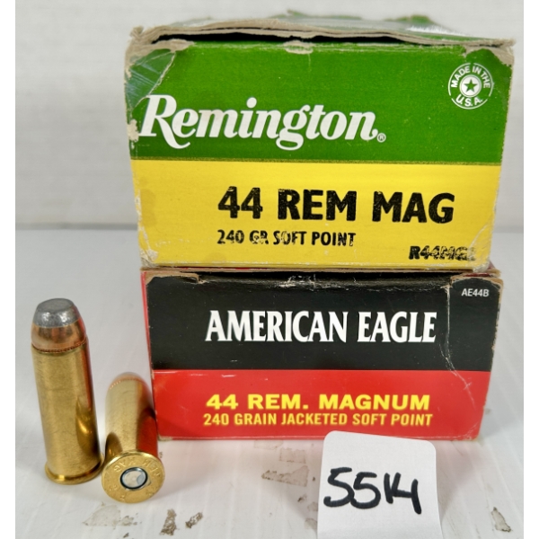 AMMO: 51X REM & FED .44 REM MAG - 240 GR SP