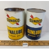 Image 3 : LOT OF 2 - SUNOCO MOTOR OIL INCL SUNLUBE & DYNALUBE QT CANS
