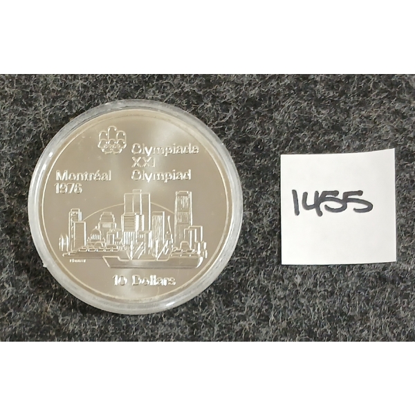 1976 CDN MONTREAL OLYMPIAD $10 SILVER COIN