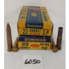 Image 1 : AMMO / BRASS: 28X CIL DOMINION .22 HORNET - 45GR - SP LIVE - 12X BRASS