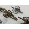 Image 5 : LOT OF 6 - LEAD MOUNTED GUNS - INCL BRITAINS LTD 