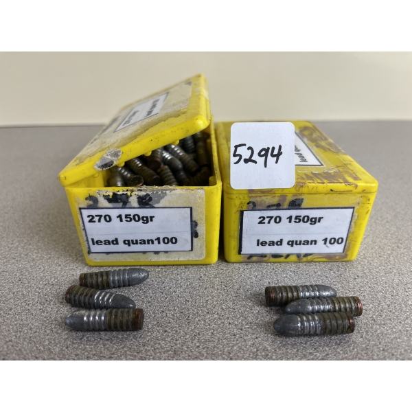 BULLETS: APPROX 200X .270 150 GR. LEAD WITH GAS CHECKS 